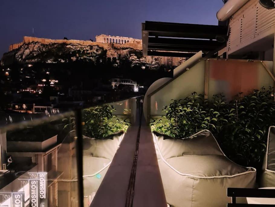 דירות אתונה Heated Plunge Pool & Firepit Acropolis Penthouse מראה חיצוני תמונה
