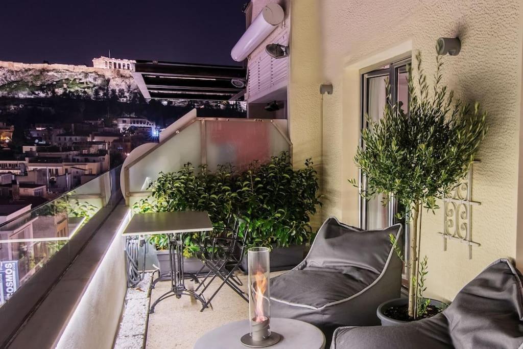 דירות אתונה Heated Plunge Pool & Firepit Acropolis Penthouse מראה חיצוני תמונה
