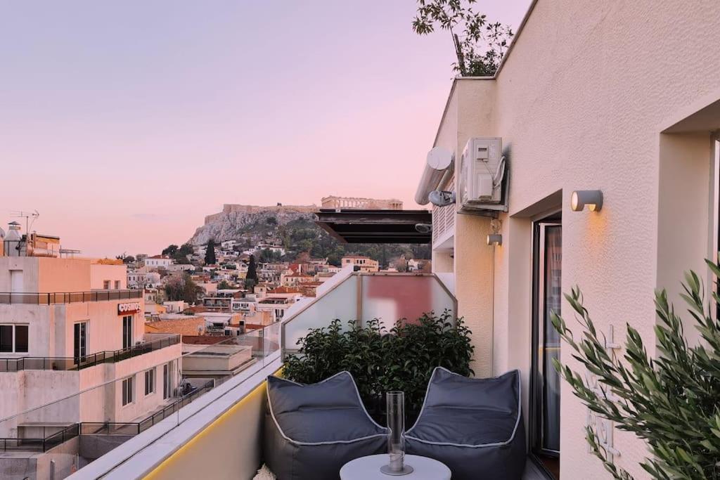 דירות אתונה Heated Plunge Pool & Firepit Acropolis Penthouse מראה חיצוני תמונה
