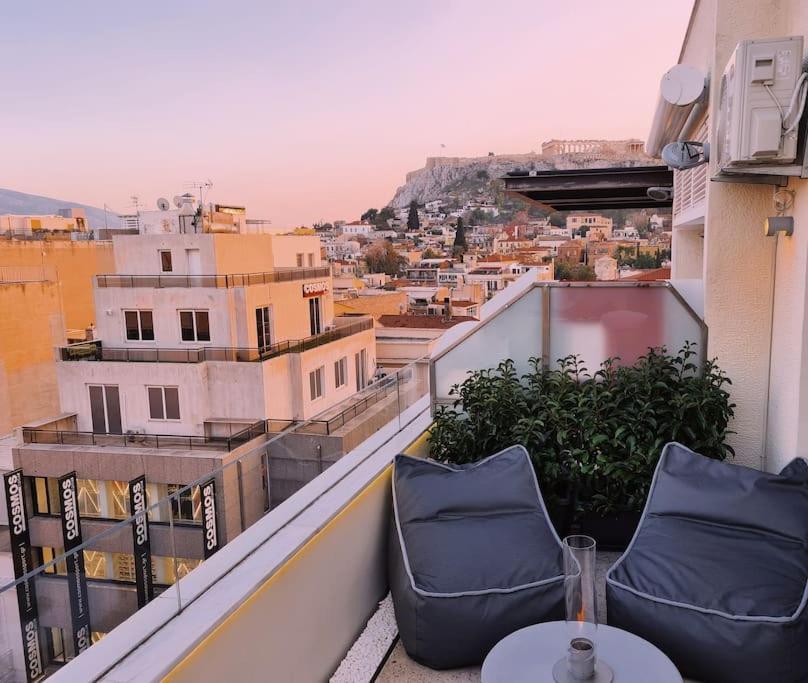 דירות אתונה Heated Plunge Pool & Firepit Acropolis Penthouse מראה חיצוני תמונה
